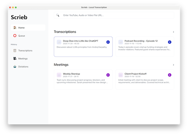 Transcription visualization